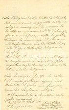 1924 ANAGNI (FR) Vescovo Luigi MAZZINI elogia con Isidoro MARCHINI *AUTOGRAFO