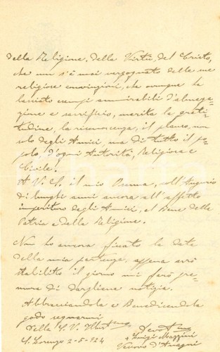 1924 anagni vescovo - anagni, luigi