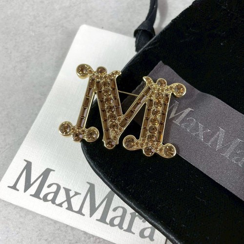Spilla maxmara cristallo oro - cristallo,