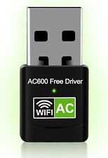 ?Chiavetta Wifi Internet USB per PC Dual Band 2.4/5Ghz 600Mbps Adattatore Rete