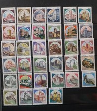 1980 E SUCCESSIVI FRANCOBOLLI CASTELLI NUOVI SERIE COMPLETA 34 PEZZI