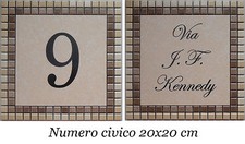 Numero civico+via incisi su