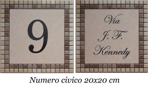 Numero civico via incisi - numero, civico+via