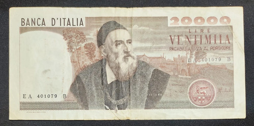 20000 lire tiziano vecellio - lire,