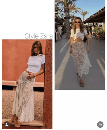 Gonna pizzo zara zw - gonna, in
