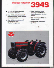 Scheda brochure trattore