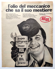 Pubblicita' Roloil Olio Meccanico Vintage Advertising Werbung 1973 (R4)