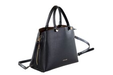 Ecopelle Borsa a Mano Nero