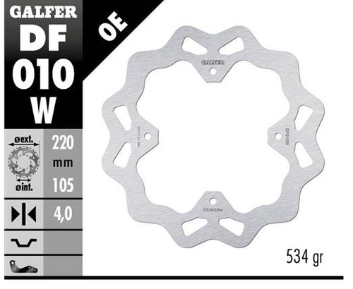 Galfer wave brake disc - wave, 220x4mm