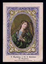 santino incisione 1800 benziger S.MARIA MADDALENA