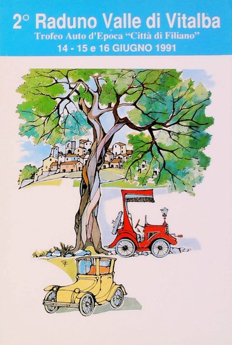 Cartolina trofeo auto - trofeo, d'epoca