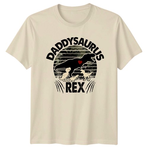 Maglietta daddysaurus rex - maglietta,
