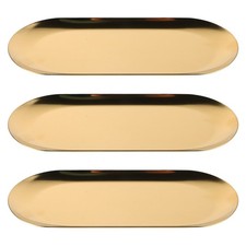  3 Pcs Vassoi Acciaio Inox Per