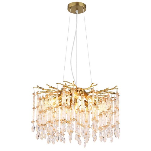 Lampadario pendente oro con - lampadario,