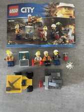 LEGO®️LOTTO MINIFIGURES 60184 CITY SQUADRA OMINI MINATORI RAGNO OPERAI MANUALE