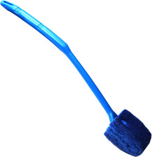 Spazzola Pulizia Acquario Doppio Lato Spugna Pulitore Scrubber, Confezione Una Spazzola Blu