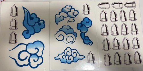 Adesivo tatuaggio cannone