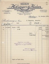 Fattura Norimberga Holzinger