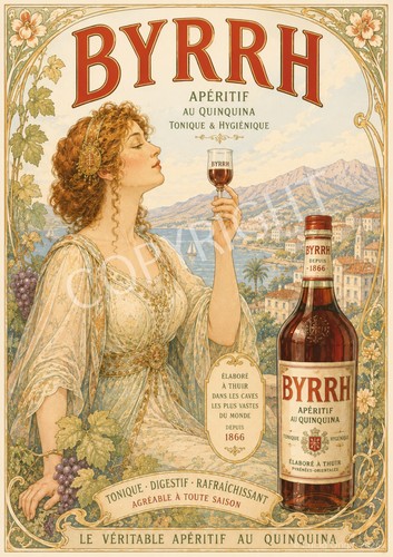 Poster vintage foto byrrh - vintage,