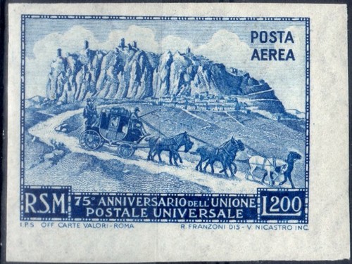 1951 san marino - marino, posta