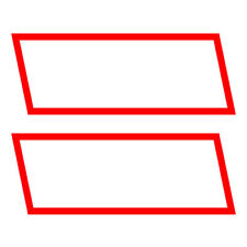 Kit Contrassegni Adesivi 2 Pz Rosso Bianco per Trasporto Merci Cose Conto Terzi