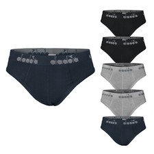 6 Slip mutande uomo diadora art. 5034 in cotone bielastico soft taglie 4-5-6-7
