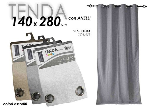 Tenda arredo con anelli - tenda,