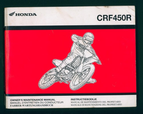 Honda crf450r manuale - honda, crf450r-6