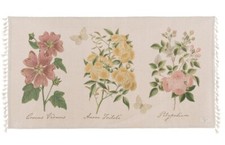 Tappeto con stampa floreale