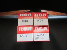 4 tubi radio NOS NIB RCA 6KD6