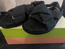 MARNI FUSSBETT TWEED SANDALI