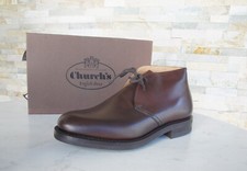 Church's Eu 41,5 UK 7.5 Stivaletti Stivali Ryder 3 Ebano Nuovo Origin.