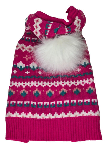 Giacca per cani rosa con