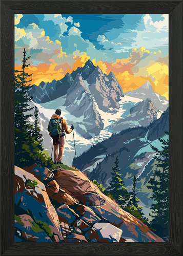 Escursionista montagna in - escursionista,