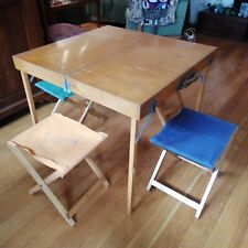 Tavolino da picnic pieghevole in legno  - vintage -modernariato.  Wood table