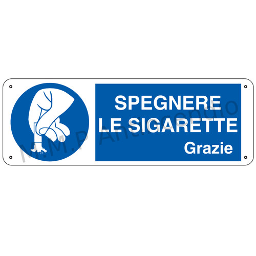 Cartello segnaletico spegnere - segnaletico,