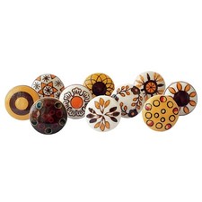 Jaipuri vintage keramikknöpfe - vintage,