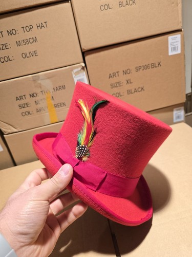 Cappello topper rosso - , di