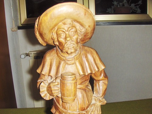 Statua scultura legno - in, 50