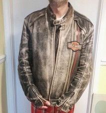 Giacca pelle Triumph moto uomo