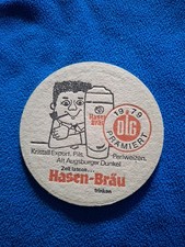 Sottobicchiere birra 1979 DLG premiato - Hasen Bräu Augsburg