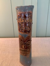 Hand Made Studio Pottery Tiki Style Totem Pole Musical Rain Stick