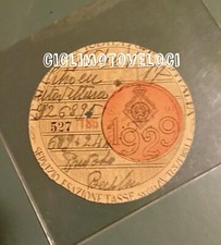 BOLLO RACI 1929 Tassa di Circolazione MOTO GUZZI Sport Mas Gilera BIANCHI Sertum