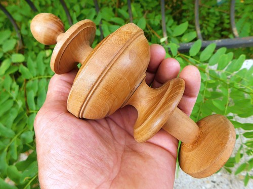 Ancienne grande toupie bois - toupie, en