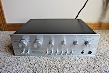 RARO preamplificatore stereo vintage Dynaco PAT-5 bi-fet preamplificatore audiofilo Silver Face