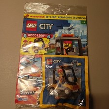 Lego City Magazine 8 con Minifigure e Carrello per Aeroporto - NUOVO
