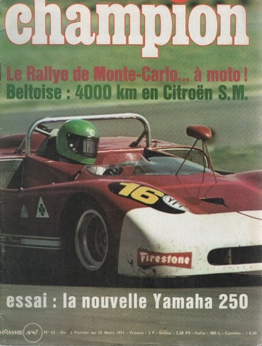 Champion 1971 essai - essai, citroen