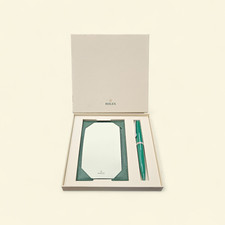Set blocco note e penna Rolex