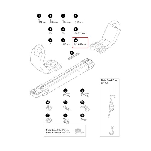 Rondella thule 898 per - rondella,
