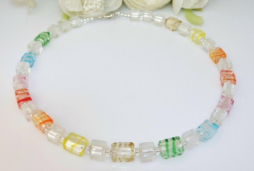 Kette halskette glas - halskette,